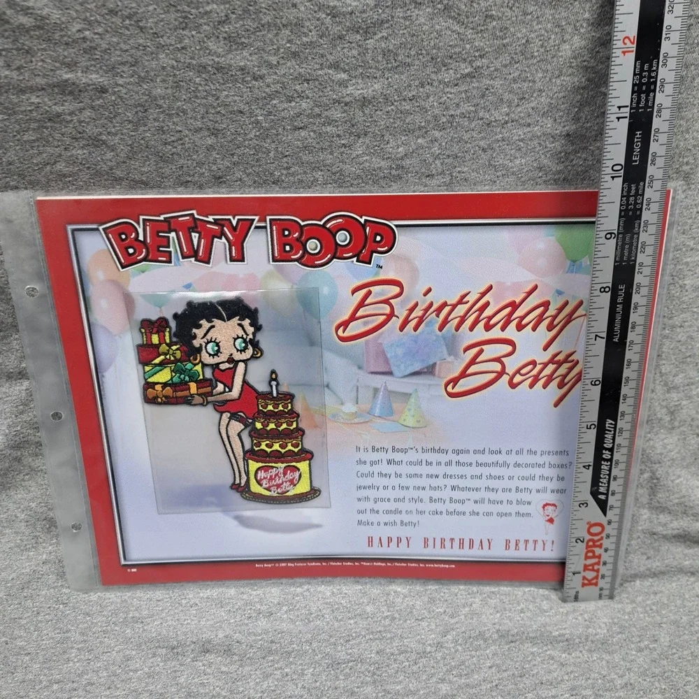 Betty Boop Patch Birthday Betty Clothing Bag Patch Collectible Party Vintage New